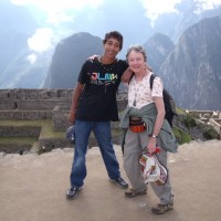 Alex and I above Machu Picchu, Peru