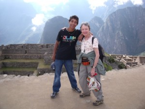 Alex and I above Machu Picchu, Peru | Soundview B&B
