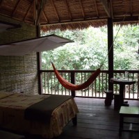Our room included a hammock, but no walls