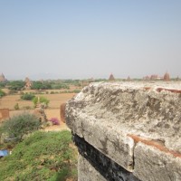 Overlooking the dry plain of old temples and stupas that is Bagan, Myanmar.